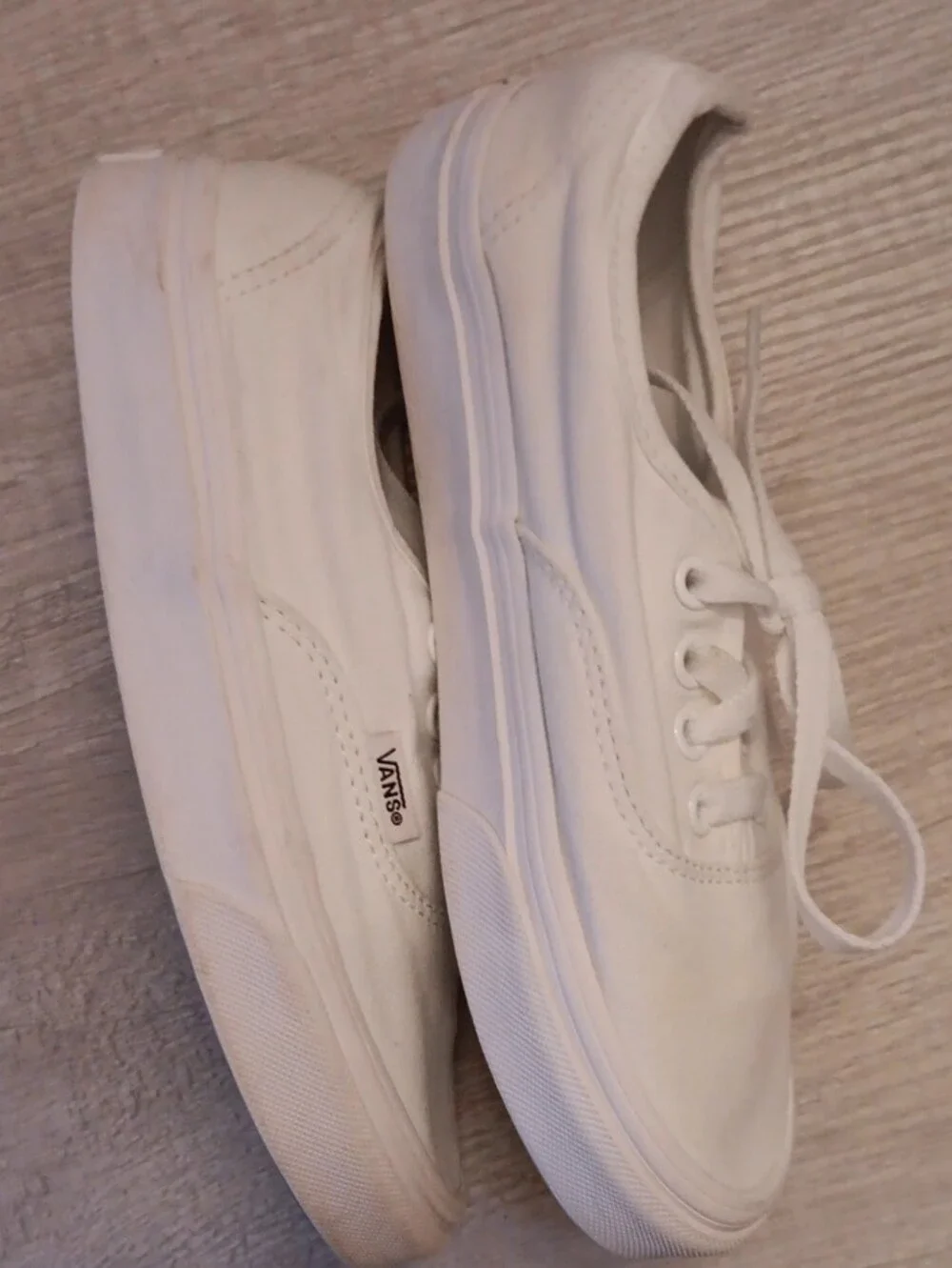 Vans Authentics White Low-Top Canvas Sneakers